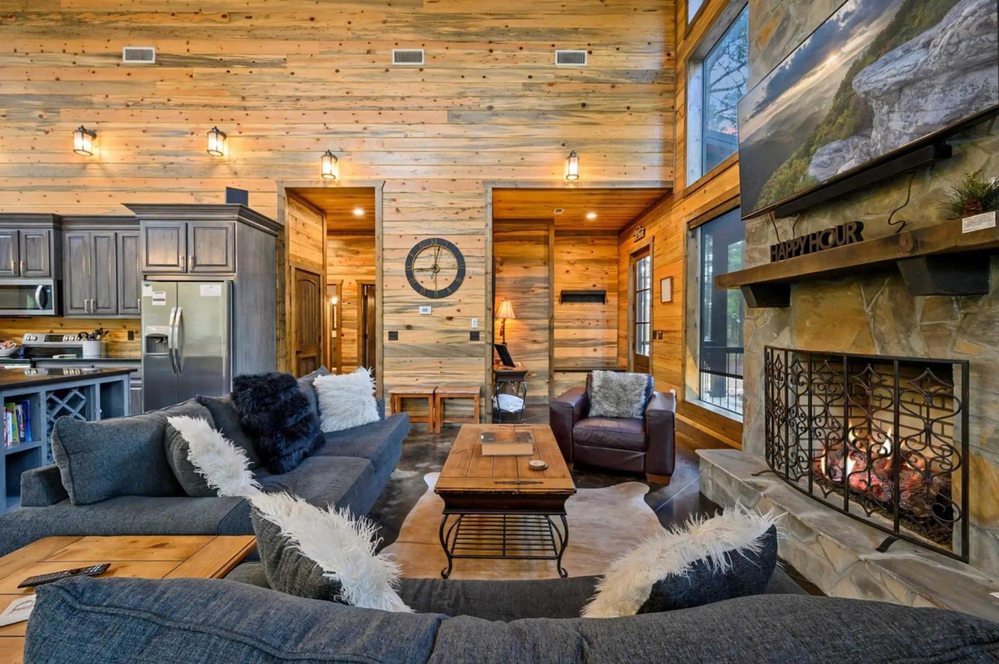 ברוקן בו Luxury Cabin In The Woods With Hot Tub And Yard Games! מראה חיצוני תמונה